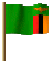 Sambia Flagge Fahne GIF Animation Zambia flag 