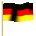 Deutschland wehende Fahne / Flagge 30x48