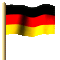 Deutschland wehende Fahne / Flagge 60x60
