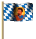 Bayern Raute - König Ludig Flagge Fahne GIF Animation Bavaria flag 