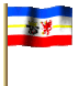 Mecklenburg-Vorpommern Flagge Fahne GIF Animation Mecklenburg-Western Pomerania flag 