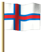 Frer-Inseln Flagge Fahne GIF Animation Faroe Islands flag 
