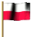 Polen Flagge Fahne GIF Animation Poland flag 