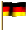 Deutschland wehende Fahne / Flagge