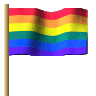 Regenbogenflagge / Schwulenflagge / Lesbenflagge Fahne 096x096 Pixel