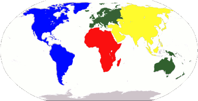 Kontinent für Flaggenanimationen auswählen