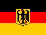 Deutschland mit Adler Autoflagge / Autoflagge