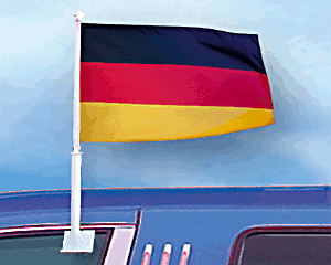 Deutschland Autoflagge / Autoflagge Premium