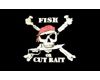 Piratenflagge Fahne / Flagge Fish or cut bait 90 x 150 cm