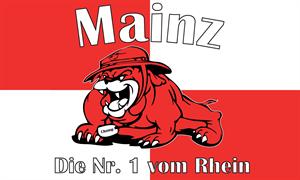 Mainz die Nr. 1 vom Rhein Fahne / Flagge 90 x 150 cm