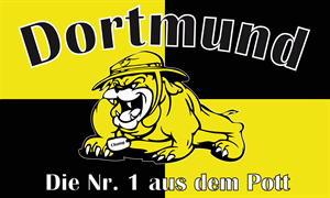 Dortmund flag 90 x 150 cm