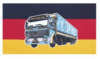 Germany with Mercedes Benz Truck flag  90 x 150 cm