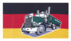 Germany with Truck flag 90 x 150 cm