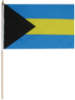 Bahamas Stockfahne / Stockflagge 30 x 46 cm