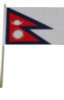 Nepal Tischfahne / Tischflagge 10 x 15 cm