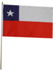 Chile Stockfahne / Stockflagge 30 x 46 cm