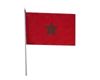 Marokko Stockfahne / Stockflagge 30 x 46 cm