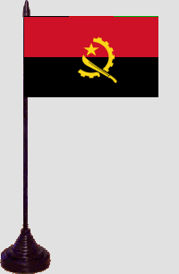 Angola Tischfahne / Tischflagge 10 x 15 cm