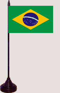 Brasilien Tischfahne / Tischflagge 10 x 15 cm