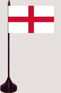 England (Sankt-Georgs-Kreuz) Tischfahne / Tischflagge 10 x 15 cm