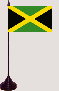Jamaika Tischfahne / Tischflagge 10 x 15 cm