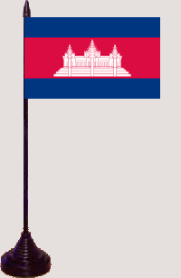 Kambodscha Tischfahne / Tischflagge 10 x 15 cm