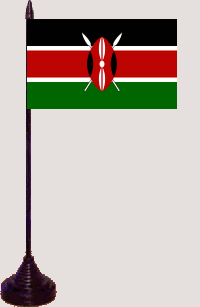 Kenia Tischfahne / Tischflagge 10 x 15 cm