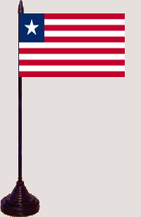 Liberia Tischfahne / Tischflagge 10 x 15 cm