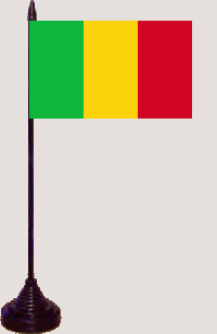 Mali Tischfahne / Tischflagge 10 x 15 cm