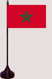 Marokko Tischfahne / Tischflagge 10 x 15 cm