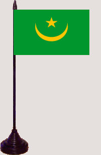 Mauretanien Tischfahne / Tischflagge 10 x 15 cm