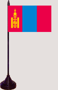 Mongolei Tischfahne / Tischflagge 10 x 15 cm