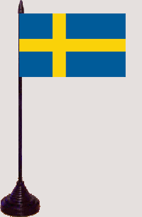 Schweden Tischfahne / Tischflagge 10 x 15 cm