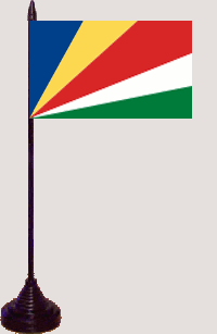 Seychellen Tischfahne / Tischflagge 10 x 15 cm